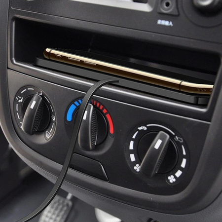 Indukcyjna ładowarka Qi samochodowa podstawka dokująca C1 uniwersalna czarna