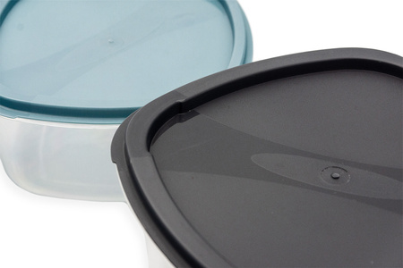 Set of food containers with lid plastic 6 pieces