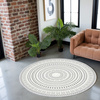 Round carpet NOVO Strado modern oriental pattern for living room Zenith 90x90 cm