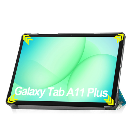 Etui do Galaxy Tab A11+ Plus 10.9 2025 - ochronne z podstawką, dostęp do portów i przycisków