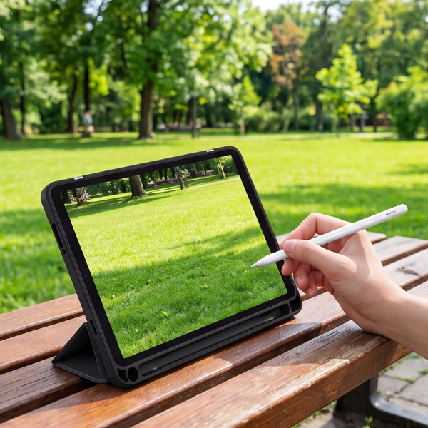 Etui Clear Pencil do Galaxy Tab A11+ 10.9 2025 X230/ X235/ X236 A9+ SM-X215/ X216, czarne