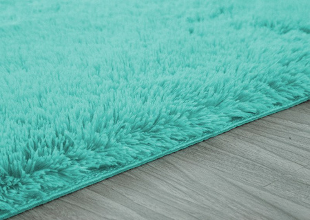 Shaggy Strado room carpet 80x150 TurquoiseSea (Turquoise)