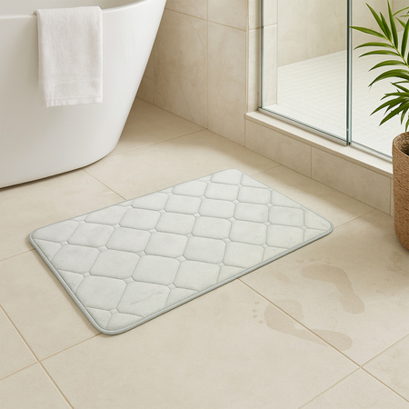 Mata łazienkowa szybkoschnąca dywanik do łazienki antypoślizgowa XXL, szara