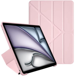 Etui Trifold do Apple iPad AIR 11 6 Gen M2 2024 / 7 Gen M3 2025, różowe