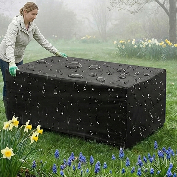 Obal na nábytok záhradné stôl stoličky vodeodolný pevný 300x200x80cm XXL