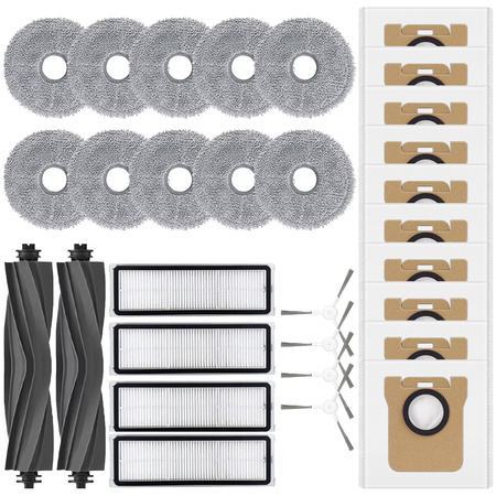 Szczotki mopy filtry worki do Xiaomi X10 X20 S10+ Dreame S10 Pro L10 Ultra