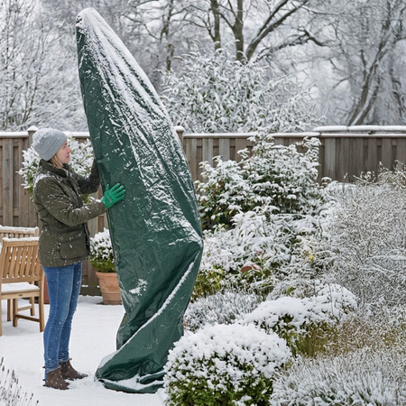 Pokrowiec ochronny na duży parasol ogrodowy na wysięgniku osłona futerał