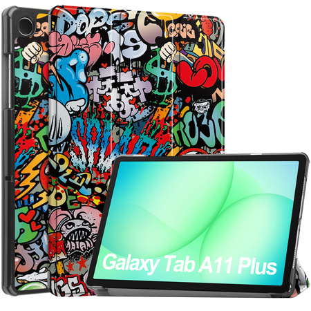 Etui do Galaxy Tab A11+ Plus 10.9 2025 - ochronne z podstawką, dostęp do portów i przycisków