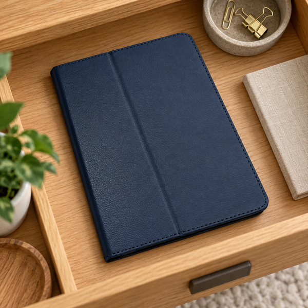 Etui z klapką do Apple iPad Air 11 M4 M3 M2 2026/ 25/ 24 gen. 8/ 7/ 6 - granatowe