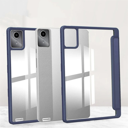 Puzdro Crystal case na Lenovo Tab M11 10.95 11 / 11 TB330, tmavomodré - ochranné so stojanom