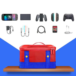Puzdro Cestovná taška na Nintendo Switch 2 2025 s priehradkami vodeodolná, mario - ochranné so stojanom