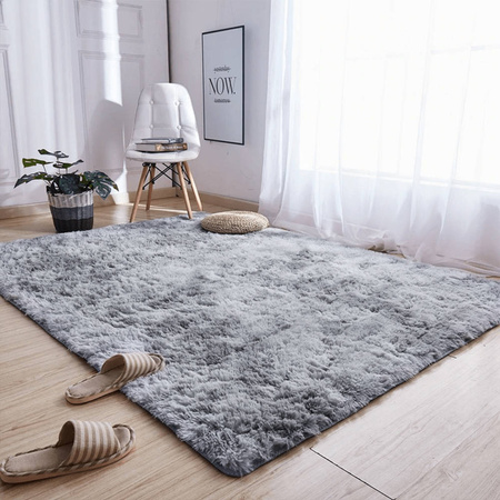Ombre Shaggy Strado Carpet 140x190 OmbreSilver (Light Gray)