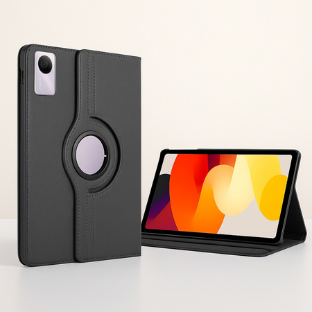 Puzdro otočné 360 na Xiaomi Redmi Pad SE 2023 11, čierne - ochranné so stojanom, prístup k portom a tlačidlám