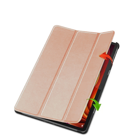 Puzdro Smart s klapkou na Lenovo Tab K11 Plus 11.45 / Lenovo K11 Plus, ružové zlato - ochranné so stojanom