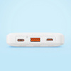 powerbank Baseus Airpow 20W 10000mAh z káblom Baseus Simple Series USB-A USB-C 30 cm, biely