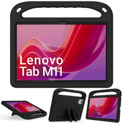 Etui Pancerne z uchwytem do Lenovo Tab M11 10.95 / Tab M11, czarne - ochronne z podstawką