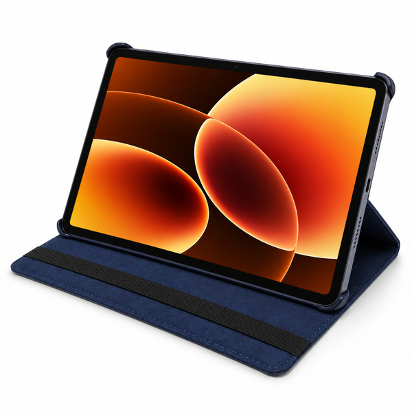 Etui obrotowe do Xiaomi Pad 7 / 7 PRO / Pad 8 / 8 PRO / Pad 9 z klapką - granatowe