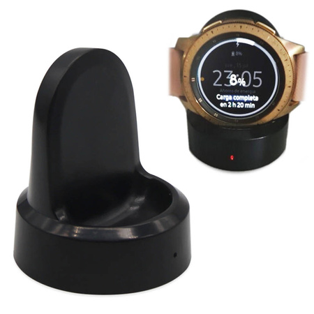 Nabíjačka indukčná magnetická stanica dokovacia na Galaxy Watch Gear S2 S3, čierna