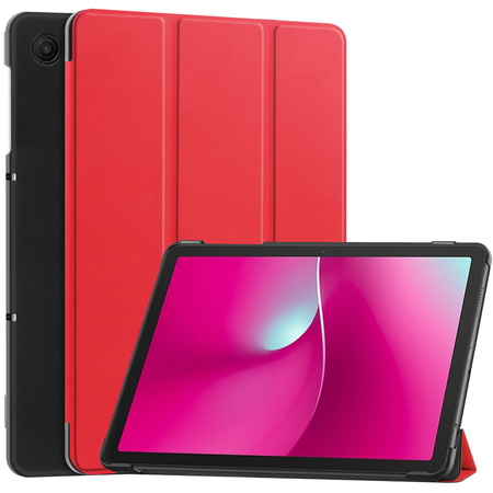 Puzdro Smart na T-Mobile T Tablet 2 10.1 5G 2025 s klapkou, červené - ochranné so stojanom