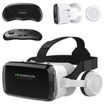 Okulary VR 3D do wirtualnej rzeczywistości gogle - Shinecon G04BS + słuchawki + Pad Bluetooth