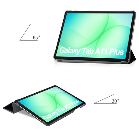Etui do Galaxy Tab A11+ Plus 10.9 2025 - ochronne z podstawką, dostęp do portów i przycisków