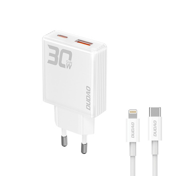 Ładowarka sieciowa GaN Dudao A30EUL 30W - biała