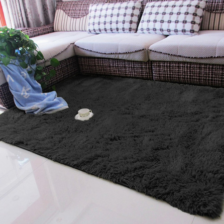 Shaggy Strado room carpet 200x290 GreyNight (Dark grey)