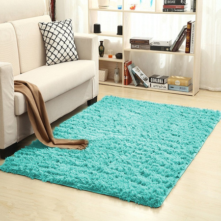 Shaggy Strado room rug 160x230 TurquoiseSea (Turquoise)