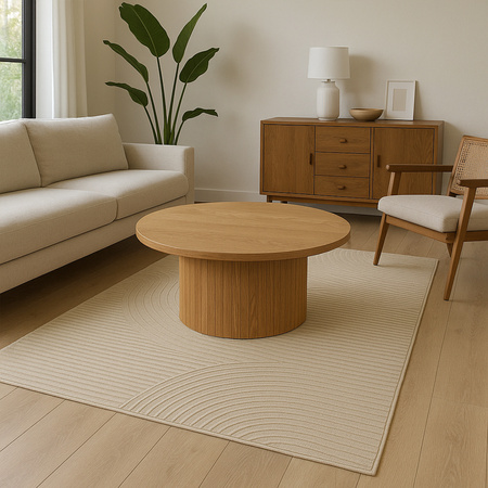 Dywan 160x230 do salonu pętelkowy duży japandi nowoczesny ciężki gruby POLO, beżowy