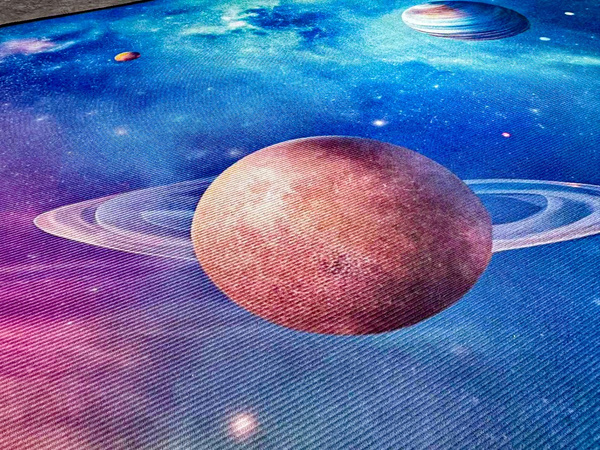 3D Strado Galaxy carpet 120x170 cm with space theme for youth room or gamer room