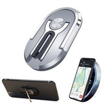 Multifunctional Finger Ring and Grille Holder for Phone (Silver)