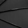 Folding vinyl automatic umbrella AU20 Black Silver durable all-weather design
