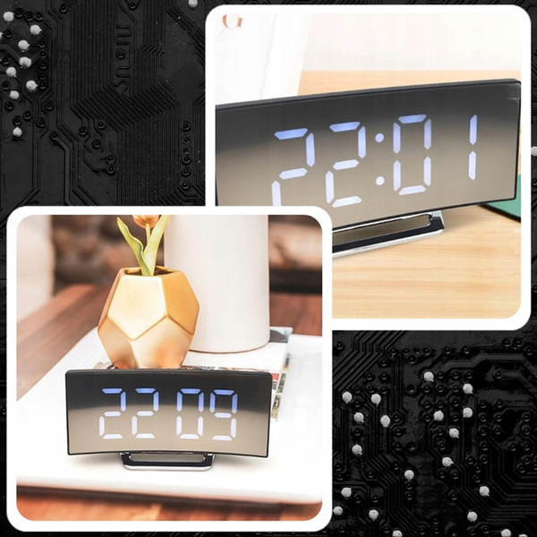 Mirror LED Digital Clock - DT-6507 (White)