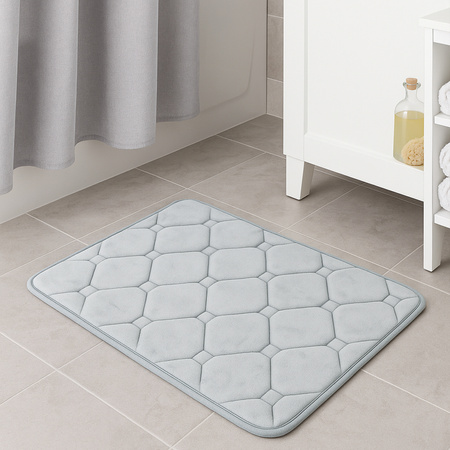 Mata łazienkowa szybkoschnąca dywanik do łazienki antypoślizgowa XXL, szara