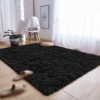 Dywan Shaggy 200x250 cm, czarny BlackSky - miękki, puszysty do salonu i sypialni