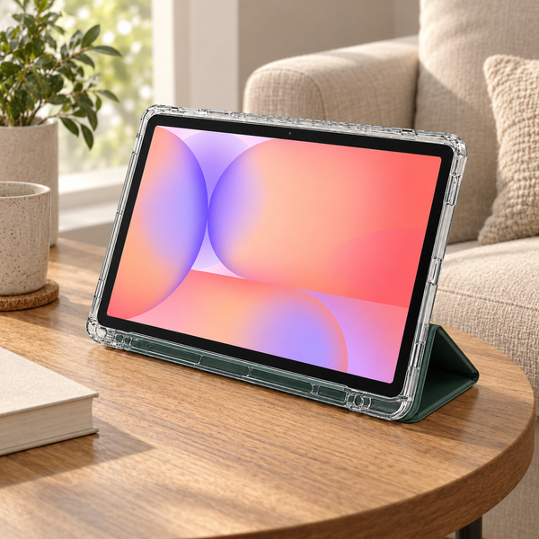 Etui do Galaxy Tab S10 Lite 10.9/ S10 FE/ S9 FE/ S9/ S8 z miejscem na rysik - zielone