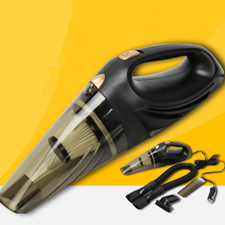 Odkurzacz samochodowy HF2001 ręczny 120W filtr HEPA końcówki kabel torba