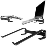 Aluminum tablet laptop stand up to 18" Simple S1 (Black)