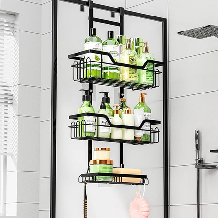 Strado Bathroom shelf hanging on glass