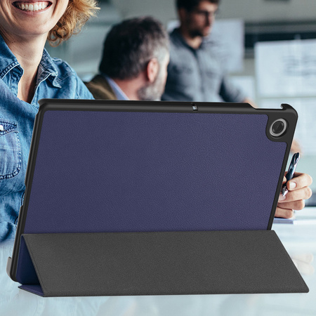 Etui Smart do Lenovo Tab 10.1 2025 z klapką / Lenovo Tab, granatowe - ochronne z podstawką