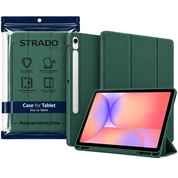 Etui Smart Case do Galaxy Tab S10 Lite 10.9/ S10 FE/ S9 FE/ S9/ S8 - zielone