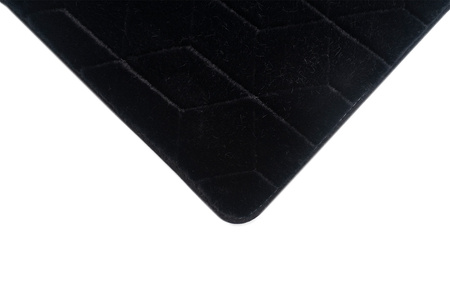 STRADO Rabbit 3D plush soft like rabbit anti-slip carpet 200x300 Black