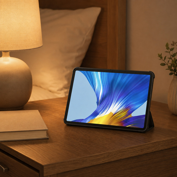 Etui z klapką do Huawei MediaPad M5 Lite 10 ochronne z podstawką - czarne