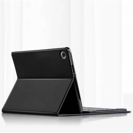 Etui z klawiaturą Bluetooth do Realme Pad 10.4 kabel / Pad 10.4, czarne - ochronne z podstawką