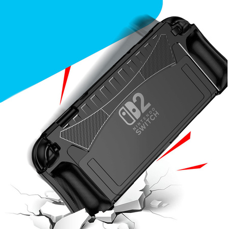 Etui do Nintendo Switch 2 2025 LEKKIE do grania poprawia chwyt pokrowiec, czarne