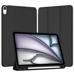 Etui Smart Pencil do iPad Air 11 M4 M3 M2, 2026/ 25/ 24, gen. 8/ 7/ 6, czarne - ochronne z podstawką