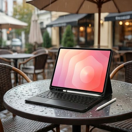 Etui i KLAWIATURA touchpad do Samsung Galaxy S11 X730 X736 uchwyt na rysik, czarne