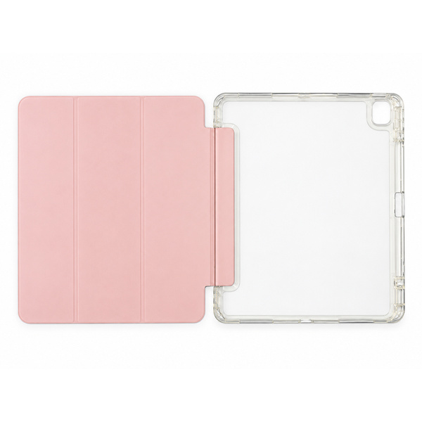 Etui Hard Crystal do Apple iPad Air 13 M4 M3 M2 2026/ 25/ 24 gen 8/ 7 z klapką - różowe