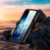 Etui wodoodporne IP68 360+ pasek do Samsung Galaxy A25 5G, czarne - ochronne z podstawką