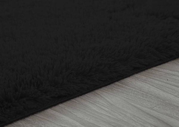 Dywan Shaggy 60x120 cm, czarny - miękki, puszysty do salonu i sypialni